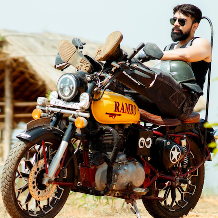 Subhanil-Choudhury-RX-100 bike